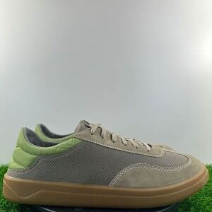 OluKai Punini Court Sneakers Men Size 7 Brown Green Leather Suede Shoes NEW